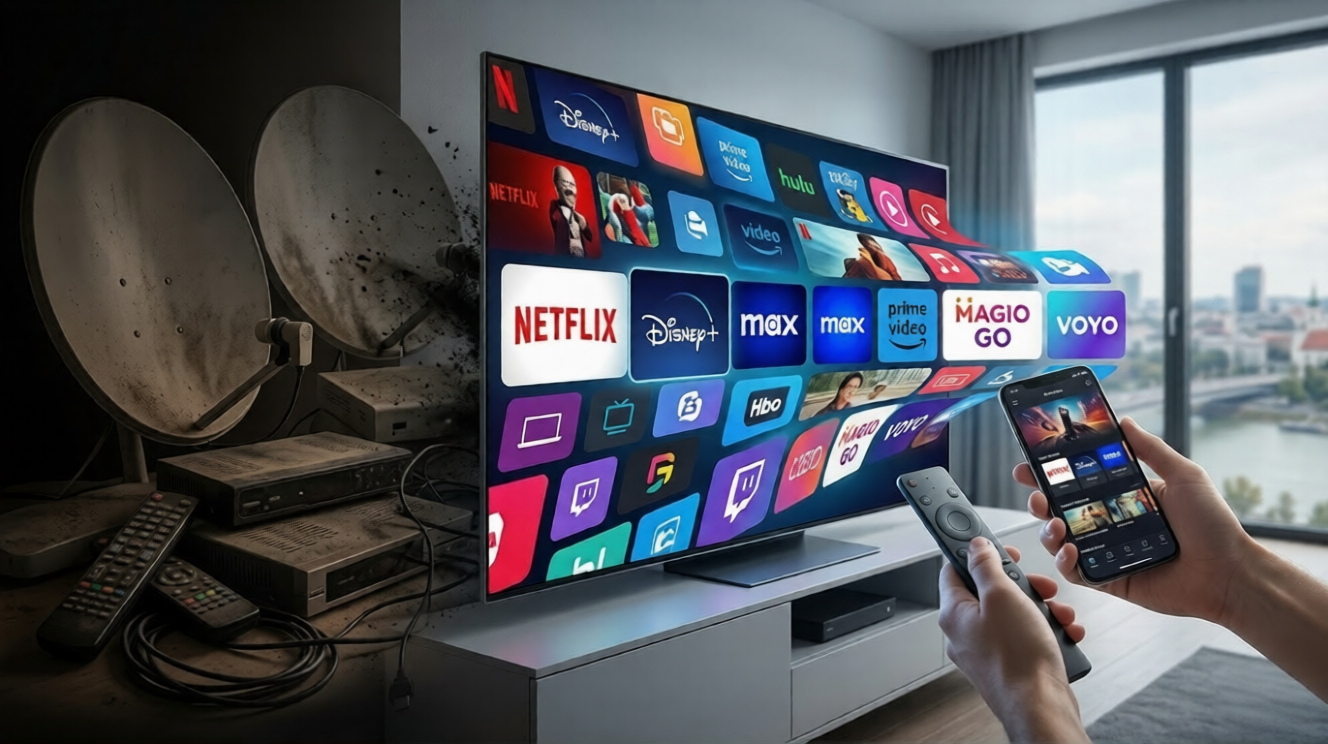 Koniec satelitov? Prečo Slováci hromadne menia klasickú TV za streamovanie a internet